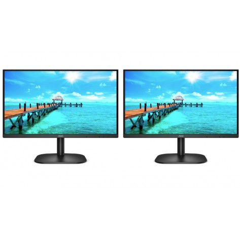 Монитор 2x AOC 27B2QAM 27" WLED VA 1920x1080@75Hz - 27B2QAM_27B2QAM_FPMA-D550DBLACK