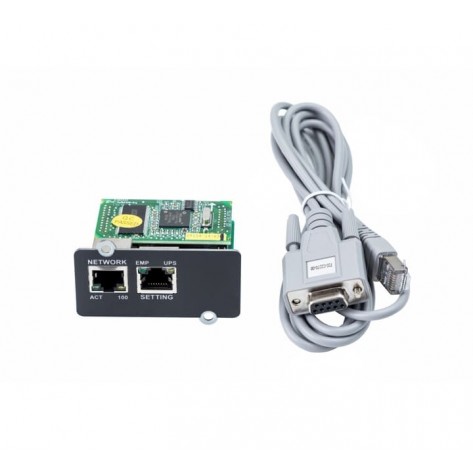 Аксесоар ABB Mini Winpower SNMP Card For PowerValue 11T G2 1-3k only. Includes SPS software. Supports SNMP - 4NWP100110R0002
