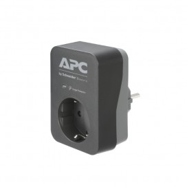 APC Essential SurgeArrest 1 Outlet Black 230V Germany - PME1WB-GR
