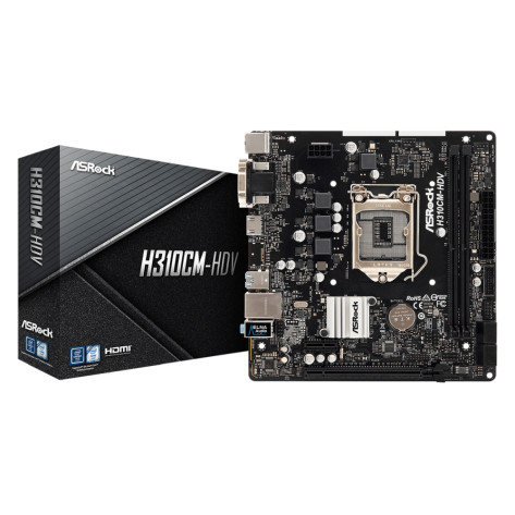 Дънна платка Asrock H310CM-HDV - 90-MXB8J0-A0UAYZ