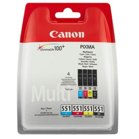 Мастилница Canon CLI-551 CMYB Multipack - 6509B009AA