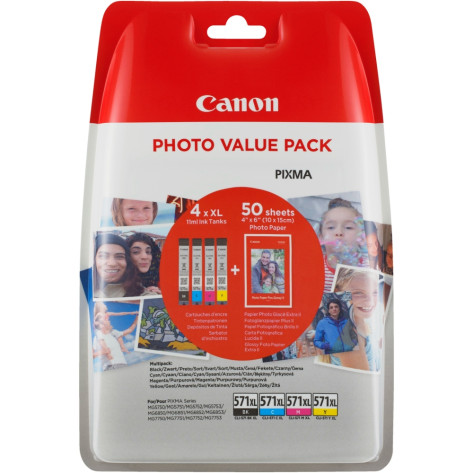 Мастилница Canon CLI-571CMYB XL PVP - 0332C005AA