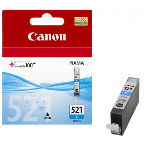 Мастилница Canon Ink Tank CLI-521 Cyan - 2934B001AA