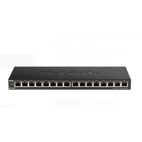 Комутатор D-Link 16-Port 10 - DGS-1016S