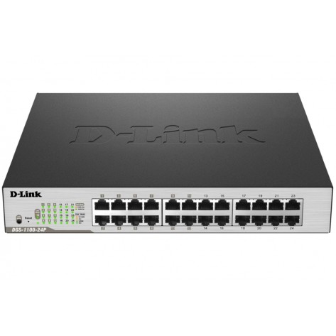 Комутатор D-Link 24-Port PoE Gigabit Smart Managed Switch - DGS-1100-24PV2