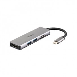 USB хъб D-Link 5-in-1 USB-C Hub with HDMI and SD - DUB-M530