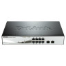 Комутатор D-Link 8-Port Gigabit PoE Smart Switch with 2 SFP ports - DGS-1210-08P
