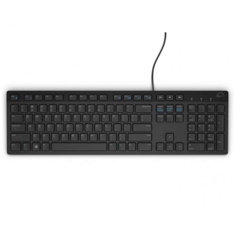 Клавиатура Dell KB216 Wired Multimedia Keyboard Black - 580-ADHK