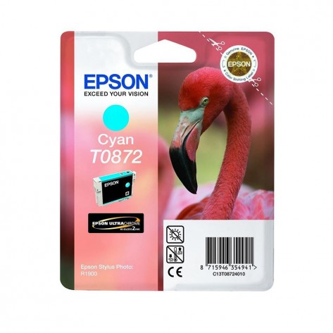 Мастилница Epson T0872 Cyan Ink Cartridge - Retail Pack  - C13T08724010