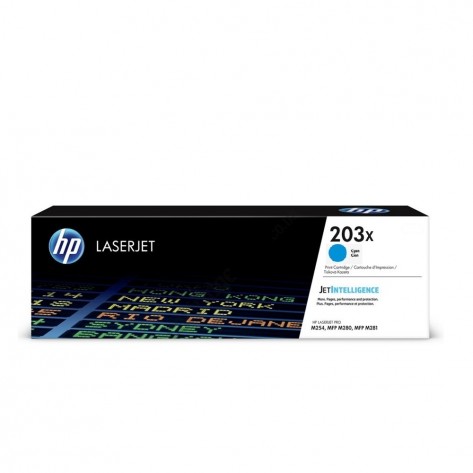 Тонер касета HP 203X Original Cyan LaserJet Toner Cartridge - CF541X