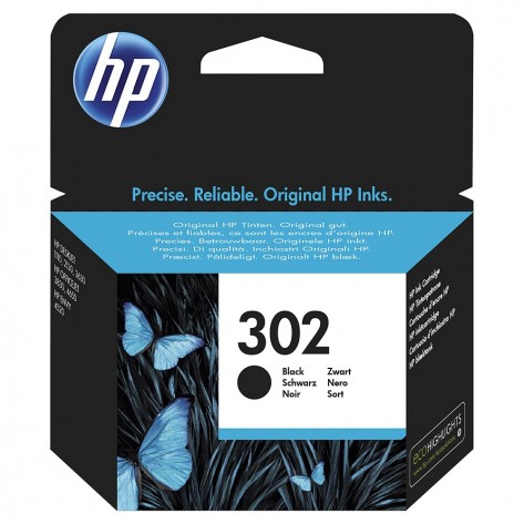 Мастилница HP 302 Black Original Ink Cartridge - F6U66AE