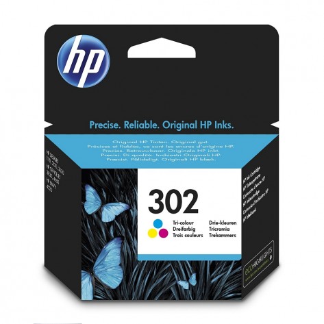 Мастилница HP 302 Tri-color Original Ink Cartridge - F6U65AE