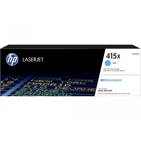 Тонер касета HP 415X Cyan LaserJet Toner Cartridge - W2031X