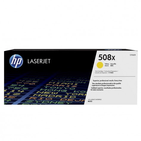 Тонер касета HP 508X High Yield Yellow Original LaserJet Toner Cartridge  - CF362X