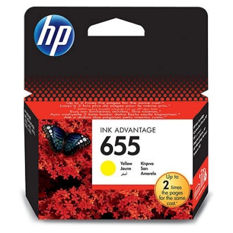 Мастилница HP 655 Yellow Ink Cartridge - CZ112AE