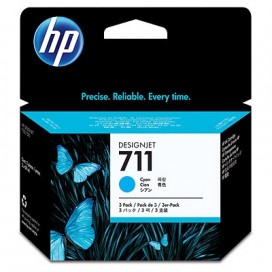 Мастилница HP 711 3-pack 29-ml Cyan Ink Cartridges - CZ134A