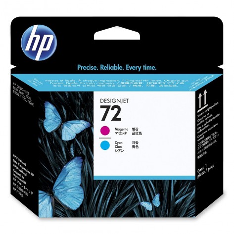 Мастилница HP 72 Magenta and Cyan Printhead - C9383A