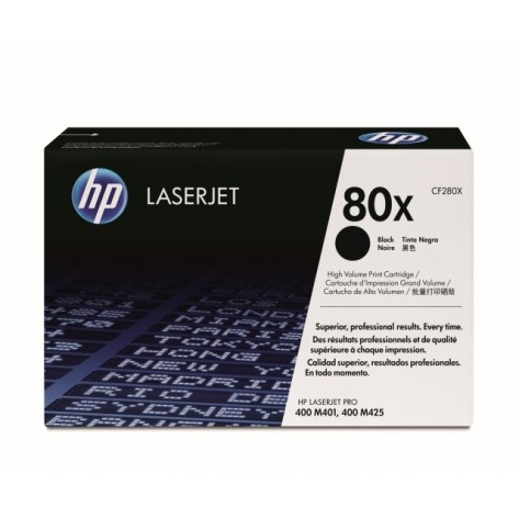 Тонер касета HP 80X Black LaserJet Toner Cartridge - CF280X