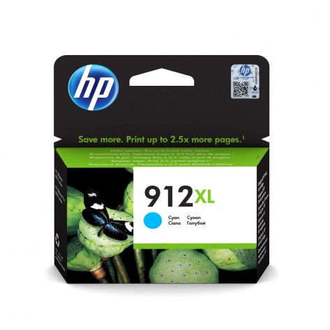 Мастилница HP 912XL High Yield Cyan Original Ink Cartridge - 3YL81AE