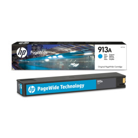 HP 913A Cyan Original PageWide Cartridge - F6T77AE