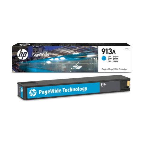 Мастилница HP 913A Cyan Original PageWide Cartridge - F6T77AE