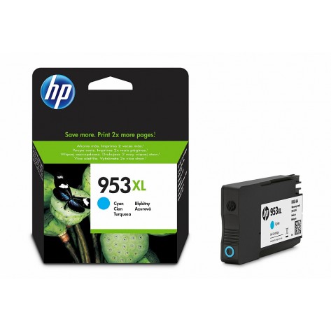 Мастилница HP 953XL High Yield Cyan Original Ink Cartridge - F6U16AE