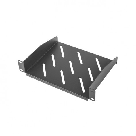 Аксесоар Lanberg 10" fixed shelf 1U  - AK-1012-B
