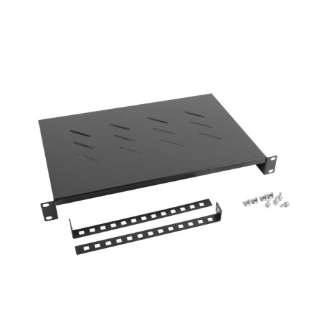 Аксесоар Lanberg 19" fixed shelf 1U  - AK-1004-B