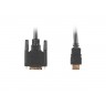 Кабел Lanberg HDMI  - CA-HDDV-10CC-0018-BK