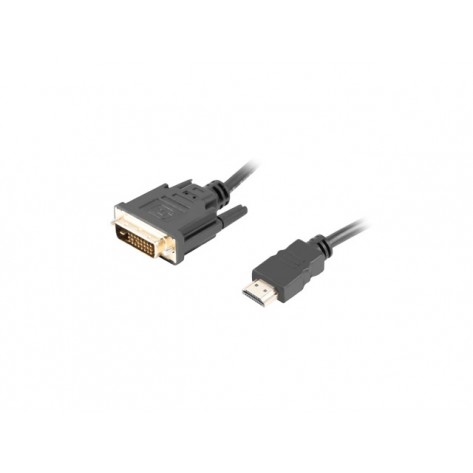 Кабел Lanberg HDMI  - CA-HDDV-20CU-0018-BK