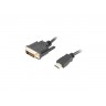 Кабел Lanberg HDMI  - CA-HDDV-20CU-0018-BK