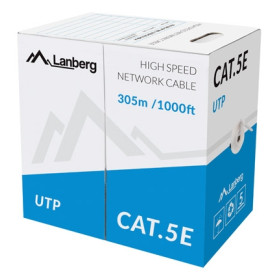 Lanberg LAN cable UTP CAT.5E 305m solid CCA - LCU5-10CC-0305-S Lanberg LAN cable UTP CAT.5E 305m solid CCA - LCU5-10CC-0305-S