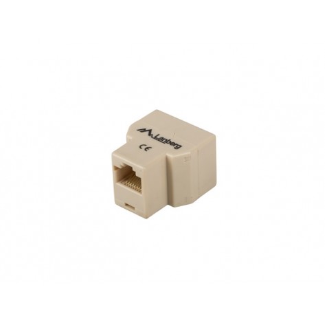 Конектор Lanberg RJ-45 inline coupler RJ-45->2XRJ-45 - AD-RJ45-2RJ45-OU