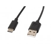 Кабел Lanberg USB-C - CA-USBO-10CC-0018-BK