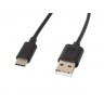 Кабел Lanberg USB-C - CA-USBO-10CC-0018-BK