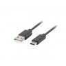 Кабел Lanberg USB-C - CA-USBO-20CU-0010-BK