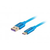 Кабел Lanberg USB-C - CA-USBO-21CU-0010-BL