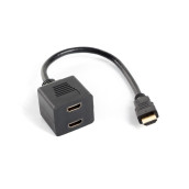 Адаптер Lanberg adapter HDMI-A  - AD-0019-BK