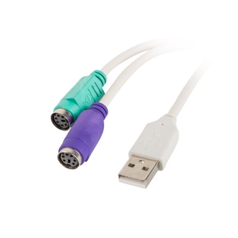 Адаптер Lanberg adapter USB -> PS - AD-0025-W