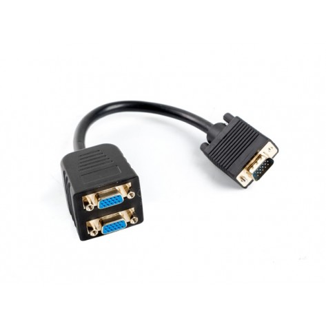 Адаптер Lanberg adapter VGA -> VGAx2 - AD-0020-BK