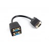 Адаптер Lanberg adapter VGA -> VGAx2 - AD-0020-BK