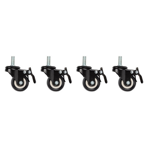 Аксесоар Lanberg castors x4 with thread and brake for wall mounting 19" cabinets - AK-1601-B