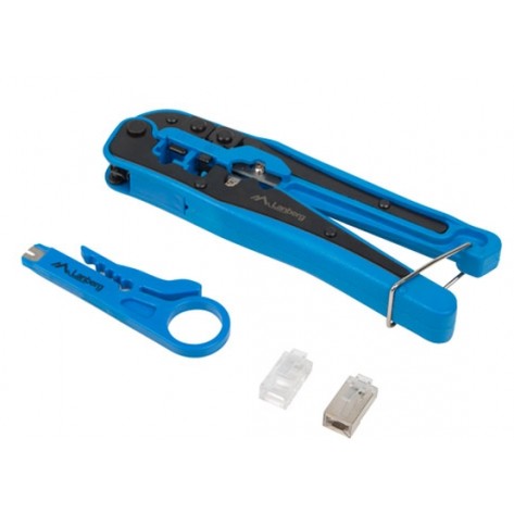 Инструмент Lanberg crimping toolkit with RJ45 connectors RJ45 shielded and unshielded - NT-0303