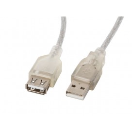 Lanberg extension cable USB 2.0 AM-AF - CA-USBE-12CC-0050-TR