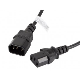 Lanberg extension power supply cable IEC 320 C13 -> C14 1.8m - CA-C13E-10CC-0018-BK Lanberg extension power supply cable IEC 320 C13 -> C14 1.8m - CA-C13E-10CC-0018-BK