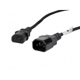 Lanberg extension power supply cable IEC 320 C13 -> C14 1.8m VDE - CA-C13E-11CC-0018-BK Lanberg extension power supply cable IEC 320 C13 -> C14 1.8m VDE - CA-C13E-11CC-0018-BK