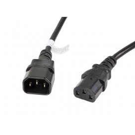 Lanberg extension power supply cable IEC 320 C13 -> C14 3m VDE - CA-C13E-11CC-0030-BK