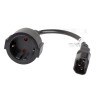 Кабел Lanberg extension power supply cable IEC 320 C14 -> Schuko  - CA-C14E-10CC-0018-BK