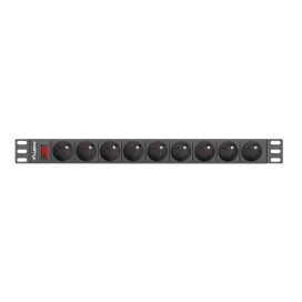 Lanberg power distribution unit  - PDU-09E-0300-BK