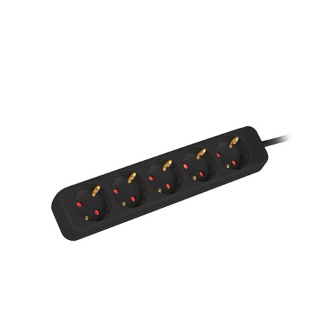 Разклонител Lanberg power strip 1.5m - PS0-05F-0150-BK